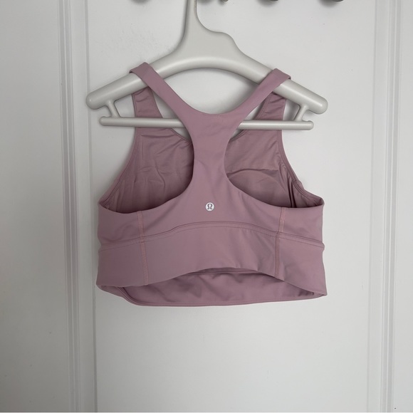 Lululemon Wunder Train Longline Bra *Medium Support, C/D CupPink Peony size 12 - Picture 6 of 10